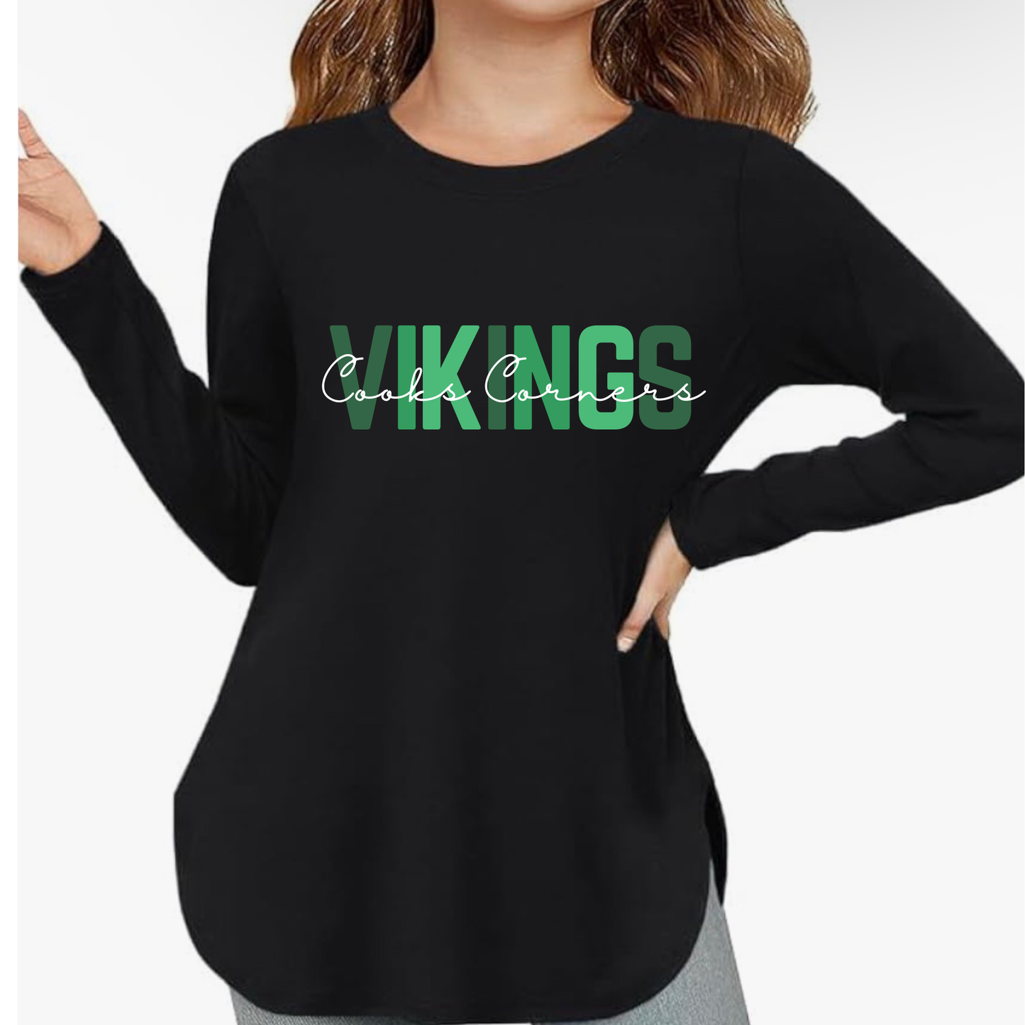 Black Tunic Lightweight Sweatshirt